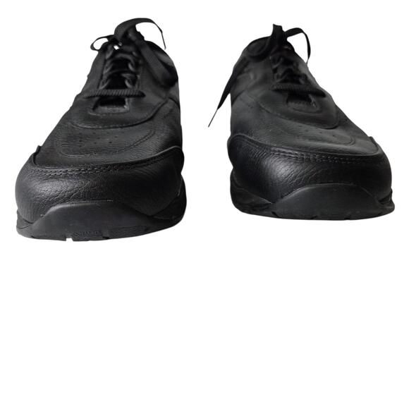 SAS Men's Shoes Journey Black Leather Orthopedic Sneaker Shoe Comfort Lace Up - Picture 5 of 16